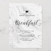 ブレックファーストミーティングビジネス 招待状 (正面/裏面)