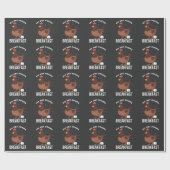 ブレックファーストユーモアチキンウンチエッグスおもしろい農業 ラッピングペーパー (フラット)