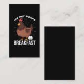 ブレックファーストユーモアチキンウンチエッグスおもしろい農業 名刺 (正面/裏面)