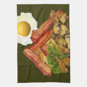 ブレックファーストランドスケープベーコンエッグ キッチンタオル (縦)