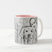 ブレックファーストワおもしろいインキュートトレンディー引用文 ツートーンマグカップ (正面右)