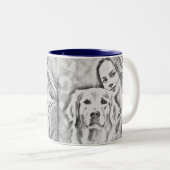 ブレックファーストワおもしろいインキュートトレンディー引用文 ツートーンマグカップ (正面右)