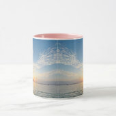 ブレックファーストワおもしろいインキュートトレンディー引用文 マグカップ (中央)