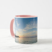 ブレックファーストワおもしろいインキュートトレンディー引用文 マグカップ (正面左)