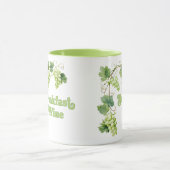 ブレックファーストワインおもしろいトレンディー マグカップ (中央)