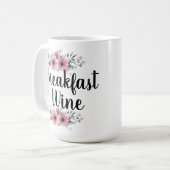 ブレックファーストワイン コーヒーマグカップ (正面左)