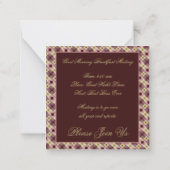 ブレックファースト招待状 ノートカード (裏面)