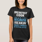 ブレックファースト調理師 Tシャツ (正面)