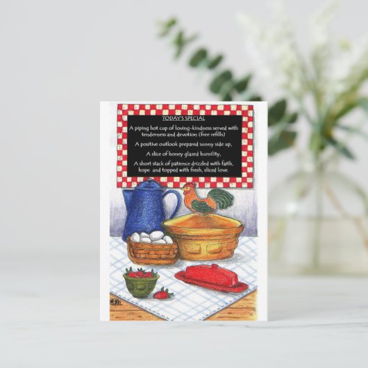 ブレックファースペシャルカ感動的ード ポストカード (スタンド正面)