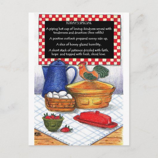 ブレックファースペシャルカ感動的ード ポストカード (正面)
