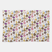 ブレックファーブルッチフードベーゲルドナットトーストエッグベーコン キッチンタオル (横)