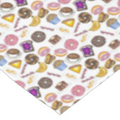 ブレックファーブルッチフードベーゲルドナットトーストエッグベーコン テーブルクロス (アングル)