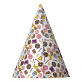 ブレックファーブルッチフードベーゲルドナットトーストエッグベーコン パーティーハット (裏面)