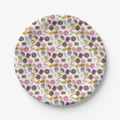 ブレックファーブルッチフードベーゲルドナットトーストエッグベーコン ペーパープレート (正面)