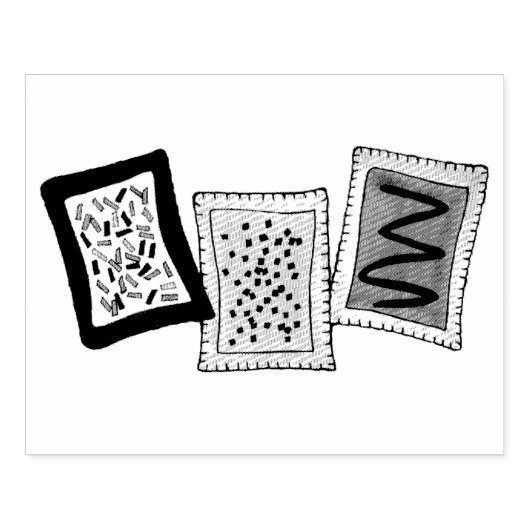 ブレックファーブルントースターペストリージャンクフード ラバースタンプ (インプリント)