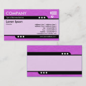 ブレットトレイン – マゼンタのクリンク紙テクスチャ 名刺 (正面/裏面)