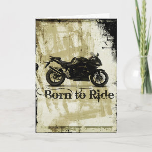 ブレットバイクスポーツバイク誕生日カード カード