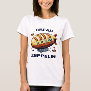 ブレッドツェッペリン – ピクセルアートエアシップレトロデザイン Tシャツ