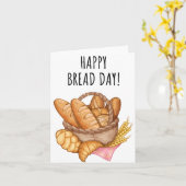 ブレッドデイパン誕生日カード カード (黄色い花)