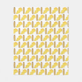 ブレッドバターバゲッフランスのトベーカリーローフグルメ フリースブランケット (正面)