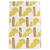 ブレッドバターバゲッフランスのトベーカリーローフグルメ ミディアムペーパーバッグ (裏面)