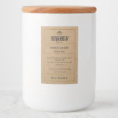 ブレッドラベルブラウンクラフト紙ベーカリー フードラベル (正面)