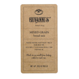 ブレッドラベルブラウンクラフト紙ベーカリー ラベル