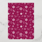 ブレトンのネデレアン・メリークリスマスエレガント。 箔シーズンカード (裏面)