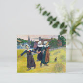 ブレトンガールズ踊りポンエイベンバイポールゴーギャン ポストカード (スタンド正面)