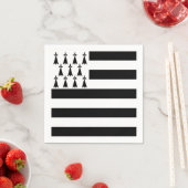 ブレトン国旗のカクテルナプキンス（標準） スタンダードカクテルナプキン (インサイチュ)