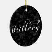 ブレトン州ハートのブリタニー国旗 セラミックオーナメント (右)