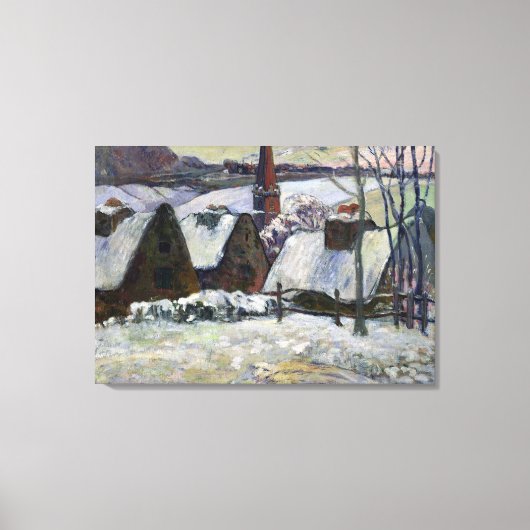 ブレトン村（雪）, 1894 キャンバスプリント (正面)