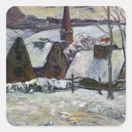 ブレトン村(雪), 1894 スクエアシール (正面)