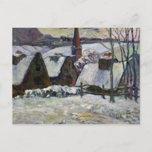 ブレトン村(雪), 1894 ポストカード