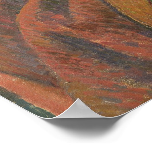 ブレトン衣装のセルフポートレイト, c.1889 ポスター (角)