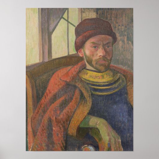 ブレトン衣装のセルフポートレイト, c.1889 ポスター (正面)