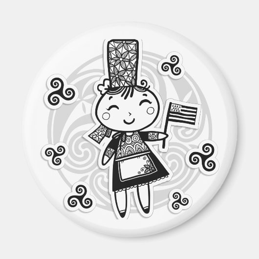 ブレトン・ガール マグネット (正面)