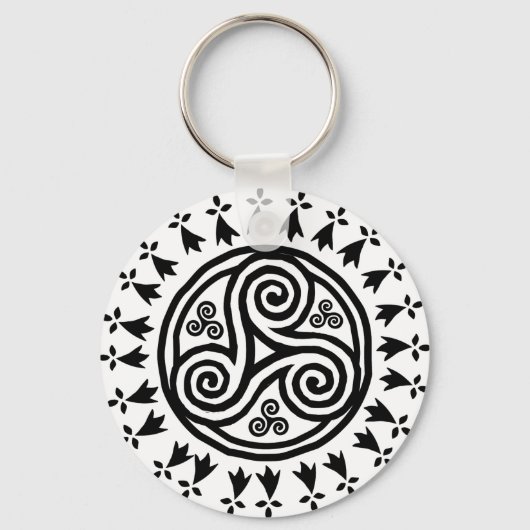 ブレトン・トリスケルと鉱山 キーホルダー (正面)
