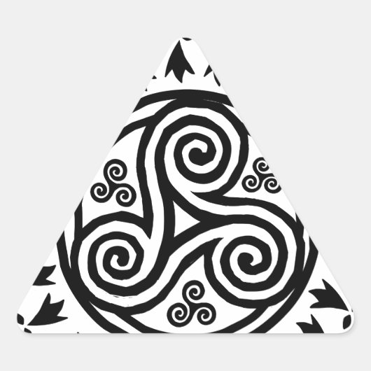 ブレトン・トリスケルと鉱山 三角形シール (正面)