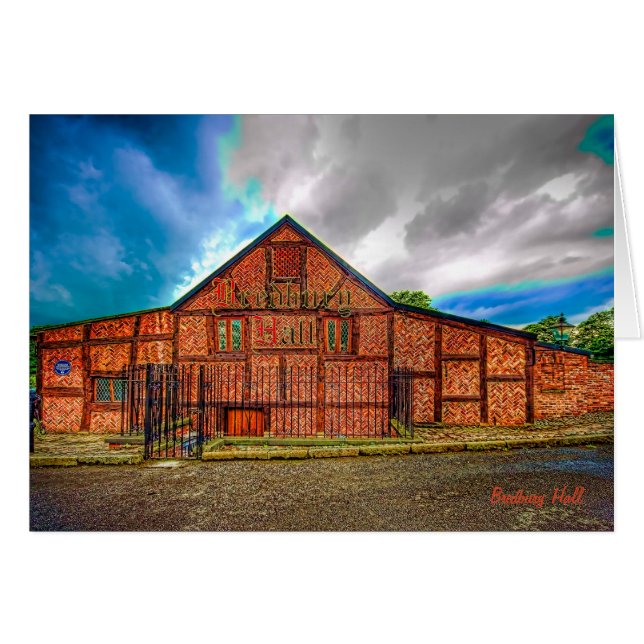 ブレドベリーホール空白の、ストックポートのノート/カード (正面横)