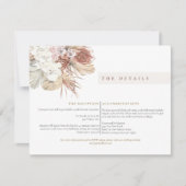 ブレナボヘミアン熱帯ヤシ詳細囲い 招待状 (正面)