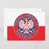 ブレナムテキサス州ポーランドアメリカンイーグル ポストカード (正面/裏面)