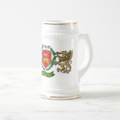 ブレナン/オブレナン(オッソリー)アイリッシュパーソナライズされた ビールジョッキ (正面右)