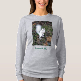 ブレバードの白リス ロングスリーブTシャツ Tシャツ