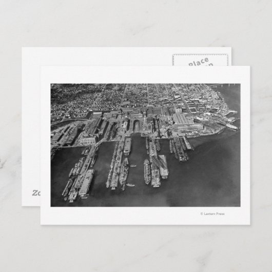 ブレマートン, WAネイビー波止場の空中表示 ポストカード (正面/裏面)