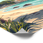 ブレマーベイオーストラリア旅行アートヴィンテージ ポスター (角)