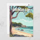 ブレマーベイオーストラリア旅行アートヴィンテージ ポストカード (正面/裏面)