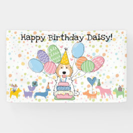 ブレミュア コッカプー キャバプー 犬の誕生日パーティー 横断幕