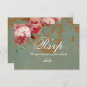 ブレミュア・ローズ 出欠確認 招待状 (正面/裏面)