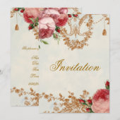 ブレミューム・ローズ - サマー・スカイ 招待状 (正面/裏面)